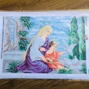 Богородиця та голуби