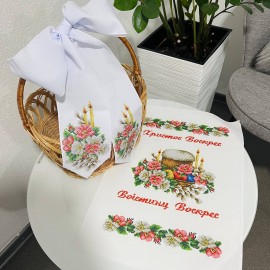 Рушник з яблуневим цвітом