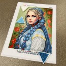Дівчина з синім волоссям