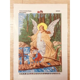 Янгол на кладці, в золотому