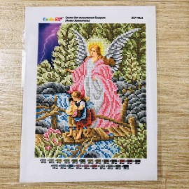 Янгол на кладці, в рожевому